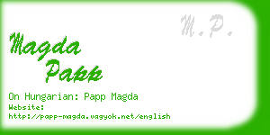 magda papp business card
